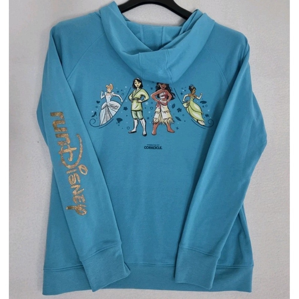 Run Disney World Princess Half Marathon Weekend 2022 Women's Blue Large Hoodie